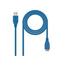 Cable USB 3.0 a Micro USB 3.0 Tipo B  M/M / 1m / Nanocable 10.01.1101-bl