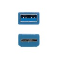 Cable USB 3.0 a Micro USB 3.0 Tipo B  M/M / 1m / Nanocable 10.01.1101-bl