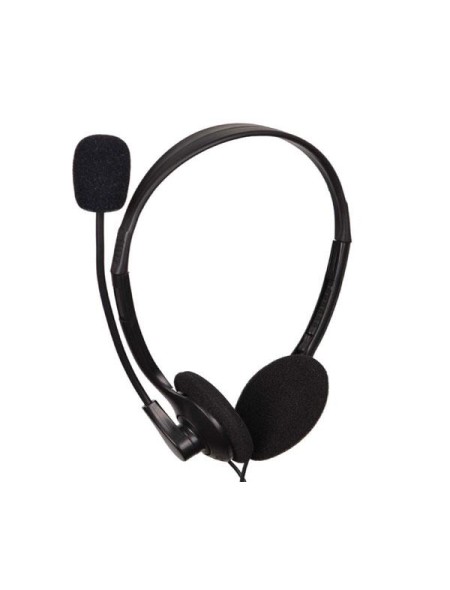 Auriculares Diadema Gembird MHS-123 / Micro integrado flexible / Jack 3.5mm / negro
