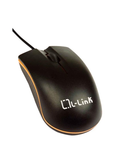 Raton óptico Usb L-Link  Negro / 1.200 Dpi / Ambidiestro / LL-2081