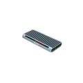 Caja externa SSd M.2 Ngff / NVMe Type-C Usb 3.1 Gen2 / Tooq / RGB / Shinobi / Gris / Tqe-2221G