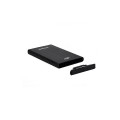 Caja externa aluminio 2.5 USB 3.1 Sata Tooq Negra 9.5mm TQE-2522B