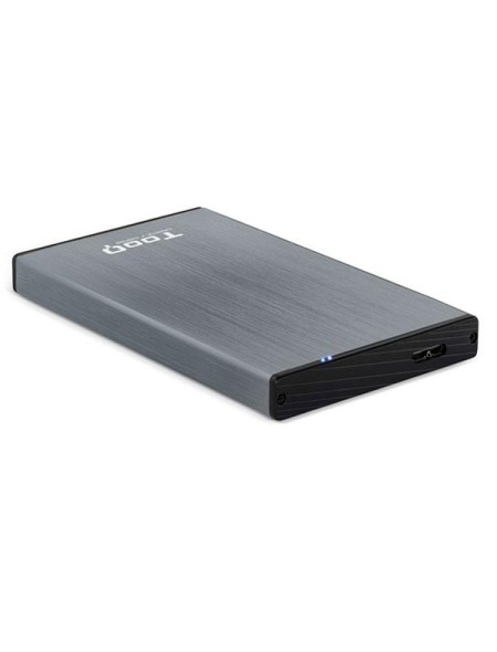 Caja externa aluminio 2.5 USB 3.1 Sata Tooq Gris 9.5mm TQE-2527G