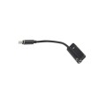 Cable adaptador de audio Iphone Lightning a Jack 3.5mm Negro Hembra