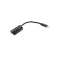 Cable adaptador de audio Iphone Lightning a Jack 3.5mm Negro Hembra