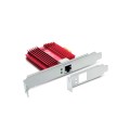 Tarjeta de red PCI-E 3.0 Ethernet TX401 / 10 Gigabit / Incluye perfil bajo / Rojo / TP-Link