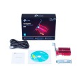 Tarjeta de red PCI-E 3.0 Ethernet TX401 / 10 Gigabit / Incluye perfil bajo / Rojo / TP-Link