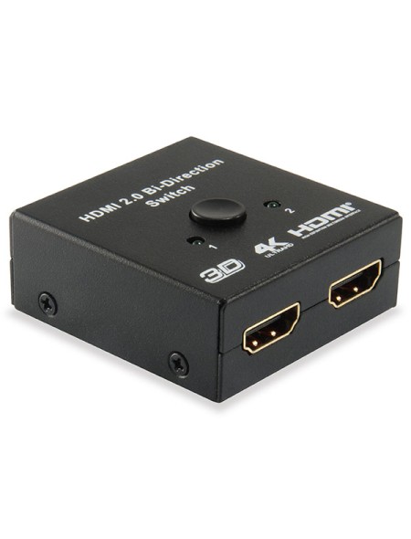 ÷ Switch selector hdmi bidirecional equip 2 entradas 1 salida / 1 entrada 2 salidas