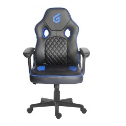 ÷ Silla gamer conceptronic eyota03b color negro detalles en azul recubrimiento pu de alta calidad dise