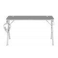 ÷ Mesa mars gaming mgd 140 white chasis de acero tablero 140x60cm altura 75cm alfombrilla nanotextil c