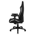 ÷ Silla gaming aerocool crown dise?o premium cuero sintetico aeroweave negra con detalles en blanco re