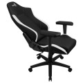 ÷ Silla gaming aerocool crown dise?o premium cuero sintetico aeroweave negra con detalles en blanco re