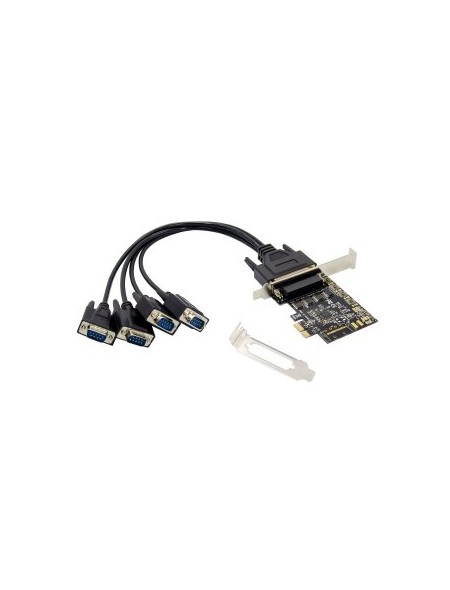 ÷ Controladora pcie conceptronic 4 puertos serie compatible low profile