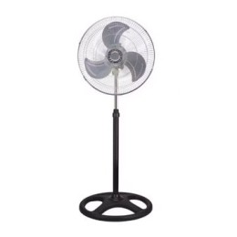 ÷ Ventilador de pie ag 1802 negro 3 velocidades 70w aspas de aluminio oscilancion pie 18