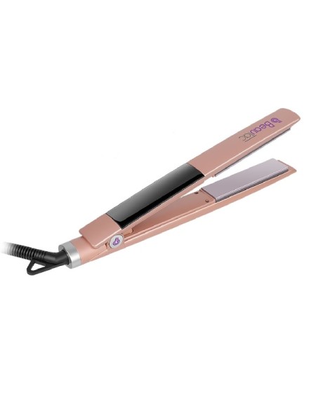 ÷ Plancha de pelo beautac btn500 gold pantalla tactil placa ceramica/turmalina tecnologia de iones ali