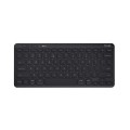 ÷ Teclado trust lyra inalambrico compacto y multidispositivo negro hecho con materiales reciclados