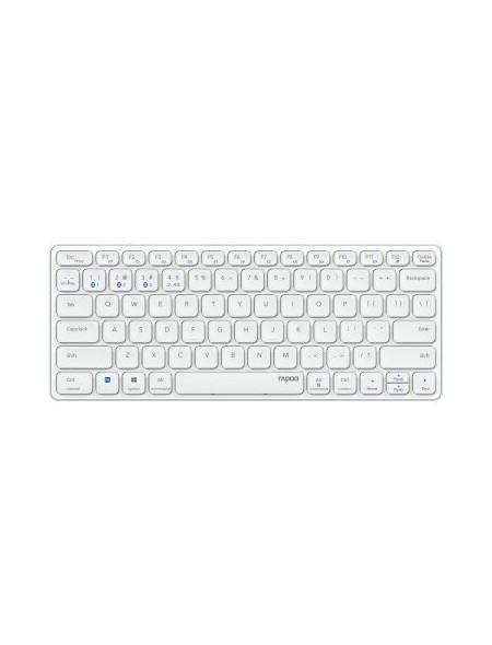 ÷ Teclado rapoo wireless y bluetooth e9600m 2.4ghz bt 3.0 5.0 dise?o ultrafino compacto bateria gris