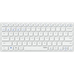 ÷ Teclado rapoo wireless y bluetooth e9600m 2.4ghz bt 3.0 5.0 dise?o ultrafino compacto bateria gris