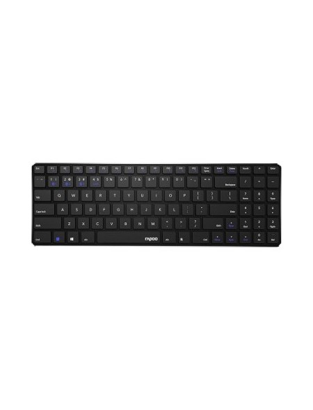 ÷ Teclado rapoo wireless y bluetooth e9100m portugues 2.4ghz bt 3.0 4.0 dise?o ultrafino negro