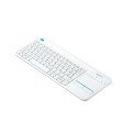 ÷ Teclado logitech wireless k400 white plus touch pad us int'l p/n:920-007146