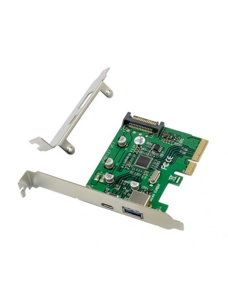 ÷ Controladora pcie conceptronic emrick09g pcie x4 2 puertos usb 3.2 gen2 ( usb-c,usb-a)