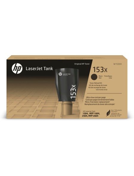 ÷ Kit de recarga original hp w1530x 153x negro 5.000 páginas