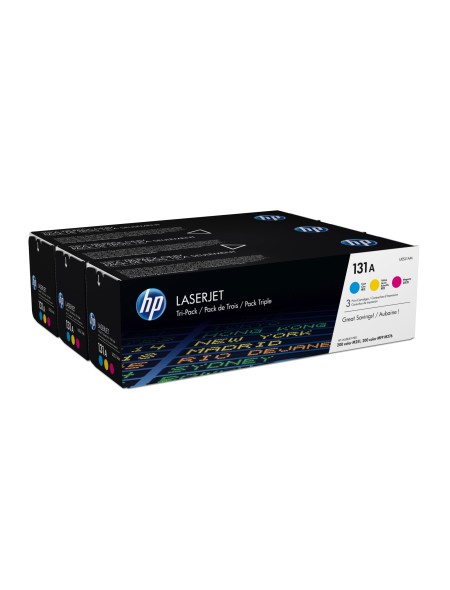 ÷ Pack tóner original hp 131a cian/magenta/ amarillo 1.800 páginas