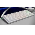 ÷ Teclado h-mech gaming mars gaming mk023 color blanco tama?o compacto tkl iluminacion rgb
